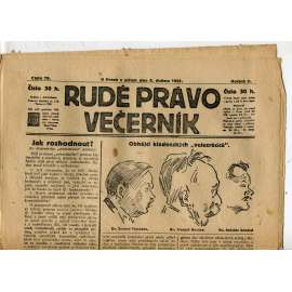 Rudé právo Večerník, ročník II., číslo 79/1921 - staré noviny - [komunisté, komunismus]