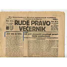 Rudé právo Večerník, ročník II., číslo 88/1921 - staré noviny - [komunisté, komunismus]