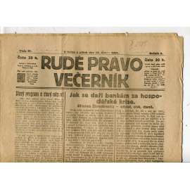 Rudé právo Večerník, ročník II., číslo 91/1921 - staré noviny - [komunisté, komunismus]