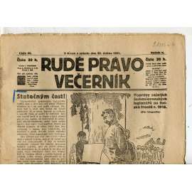 Rudé právo Večerník, ročník II., číslo 92/1921 - staré noviny - [komunisté, komunismus]