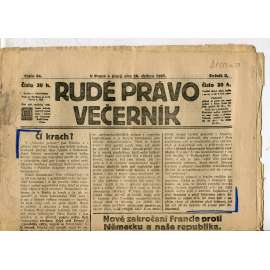 Rudé právo Večerník, ročník II., číslo 94/1921 - staré noviny - [komunisté, komunismus]