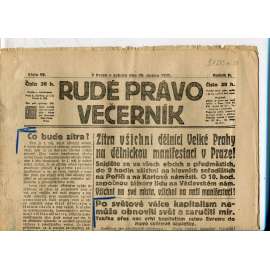 Rudé právo Večerník, ročník II., číslo 98/1921 - staré noviny - [komunisté, komunismus]