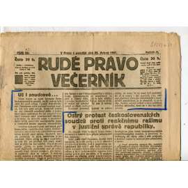 Rudé právo Večerník, ročník II., číslo 93/1921 - staré noviny - [komunisté, komunismus]