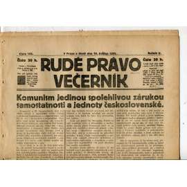 Rudé právo Večerník, ročník II., číslo 105/1921 - staré noviny - [komunisté, komunismus]