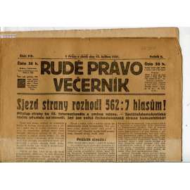 Rudé právo Večerník, ročník II., číslo 110/1921 - staré noviny - [komunisté, komunismus]