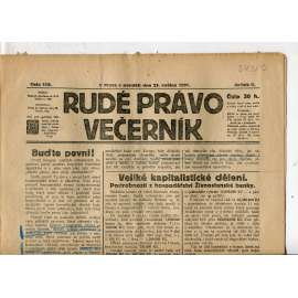 Rudé právo Večerník, ročník II., číslo 115/1921 - staré noviny - [komunisté, komunismus]