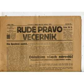 Rudé právo Večerník, ročník II., číslo 116/1921 - staré noviny - [komunisté, komunismus]