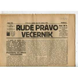 Rudé právo Večerník, ročník II., číslo 118/1921 - staré noviny - [komunisté, komunismus]