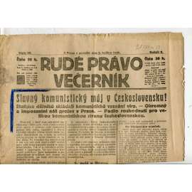 Rudé právo Večerník, ročník II., číslo 99/1921 - staré noviny - [komunisté, komunismus]