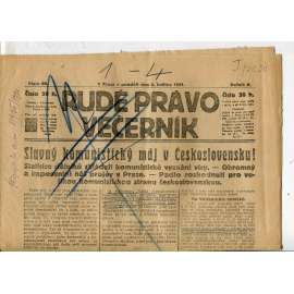 Rudé právo Večerník, ročník II., číslo 99/1921 - staré noviny - [komunisté, komunismus]