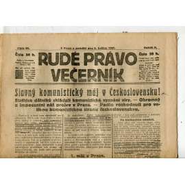 Rudé právo Večerník, ročník II., číslo 99/1921 - staré noviny - [komunisté, komunismus]
