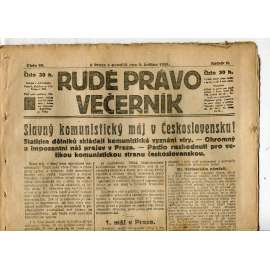 Rudé právo Večerník, ročník II., číslo 99/1921 - staré noviny - [komunisté, komunismus]