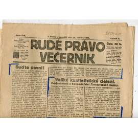 Rudé právo Večerník, ročník II., číslo 115/1921 - staré noviny - [komunisté, komunismus]
