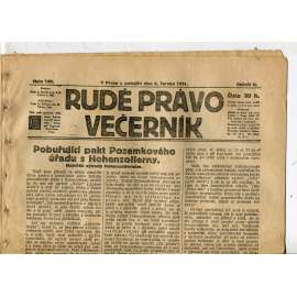 Rudé právo Večerník, ročník II., číslo 126/1921 - staré noviny - [komunisté, komunismus]
