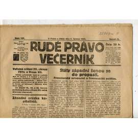Rudé právo Večerník, ročník II., číslo 127/1921 - staré noviny - [komunisté, komunismus]