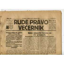 Rudé právo Večerník, ročník II., číslo 127/1921 - staré noviny - [komunisté, komunismus]