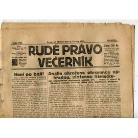 Rudé právo Večerník, ročník II., číslo 128/1921 - staré noviny - [komunisté, komunismus]