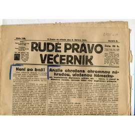 Rudé právo Večerník, ročník II., číslo 128/1921 - staré noviny - [komunisté, komunismus]