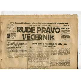 Rudé právo Večerník, ročník II., číslo 136/1921 - staré noviny - [komunisté, komunismus]