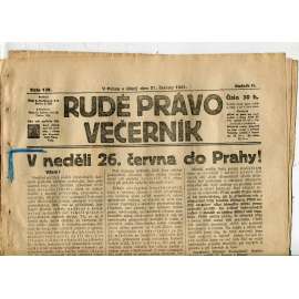 Rudé právo Večerník, ročník II., číslo 139/1921 - staré noviny - [komunisté, komunismus]