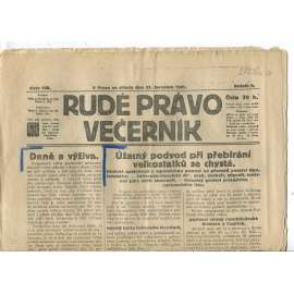 Rudé právo Večerník, ročník II., číslo 168/1921 - staré noviny - [komunisté, komunismus]