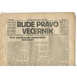 Rudé právo Večerník, ročník II., číslo 202/1921 - staré noviny - [komunisté, komunismus]