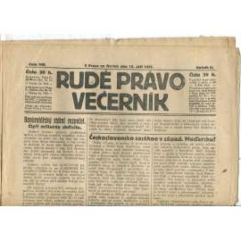 Rudé právo Večerník, ročník II., číslo 209/1921 - staré noviny - [komunisté, komunismus]