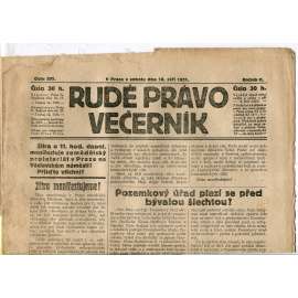 Rudé právo Večerník, ročník II., číslo 205/1921 - staré noviny - [komunisté, komunismus]