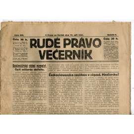 Rudé právo Večerník, ročník II., číslo 209/1921 - staré noviny - [komunisté, komunismus]
