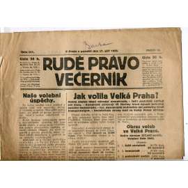 Rudé právo Večerník, ročník II., číslo 211/1921 - staré noviny - [komunisté, komunismus]