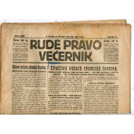 Rudé právo Večerník, ročník II., číslo 215/1921 - staré noviny - [komunisté, komunismus]