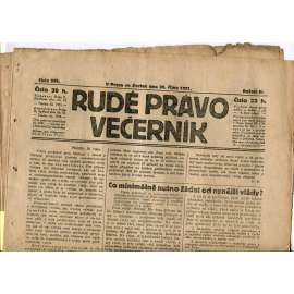 Rudé právo Večerník, ročník II., číslo 238/1921 - staré noviny - [komunisté, komunismus]