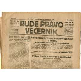Rudé právo Večerník, ročník II., číslo 264/1921 - staré noviny - [komunisté, komunismus]