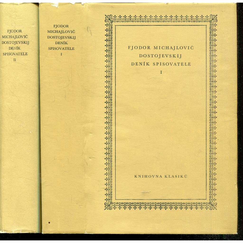 Deník spisovatele I. a II. (2 svazky, DOSTOJEVSKIJ, ed. Knihovna klasiků)