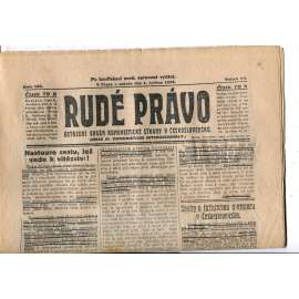 Rudé právo, ročník VII., číslo 104/1926 - staré noviny - [komunisté, komunismus] - není kompletní