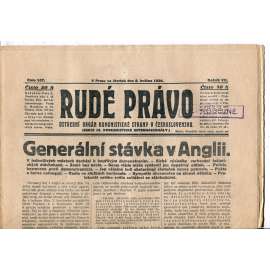 Rudé právo, ročník VII., číslo 107/1926 - staré noviny - [komunisté, komunismus]