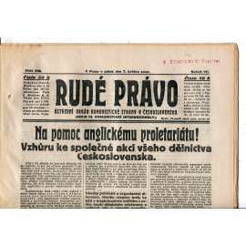 Rudé právo, ročník VII., číslo 108/1926 - staré noviny - [komunisté, komunismus]