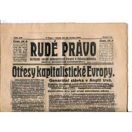 Rudé právo, ročník VII., číslo 115/1926 - staré noviny - [komunisté, komunismus] - nejsou kompletní