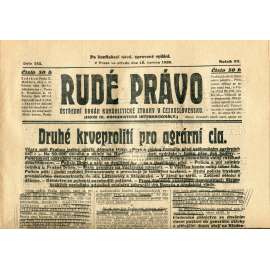 Rudé právo, ročník VII., číslo 142/1926 - staré noviny - [komunisté, komunismus] - nejsou kompletní