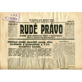 Rudé právo, ročník VII., číslo 151/1926 - staré noviny - [komunisté, komunismus]