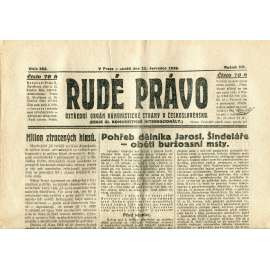 Rudé právo, ročník VII., číslo 162/1926 - staré noviny - [komunisté, komunismus]
