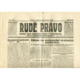 Rudé právo, ročník VII., číslo 163/1926 - staré noviny - [komunisté, komunismus]