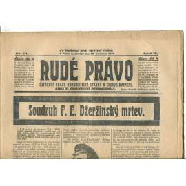 Rudé právo, ročník VII., číslo 171/1926 - staré noviny - [komunisté, komunismus]