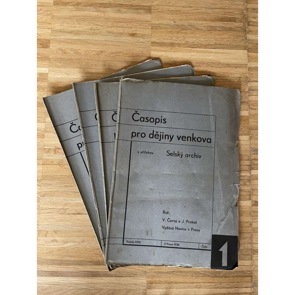 Časopis pro dějiny venkova, roč. XIII., číslo 1-4 / 1936 (kompletní ročník) Časopis pro dějiny venkova, roč. XIII., číslo 1-4 / 1936 (kompletní ročník)