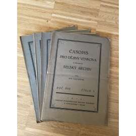 Časopis pro dějiny venkova, roč. XVII., číslo 1-4/1930 (kompletní ročník) Časopis pro dějiny venkova, roč. XVII., číslo 1-4/1930 (kompletní ročník)