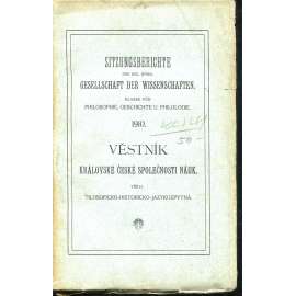 Věstník Královské české společnosti nauk 1910. Třída filosoficko-historicko-jazykozpytná Věstník Královské české společnosti nauk 1910. Třída filosoficko-historicko-jazykozpytná