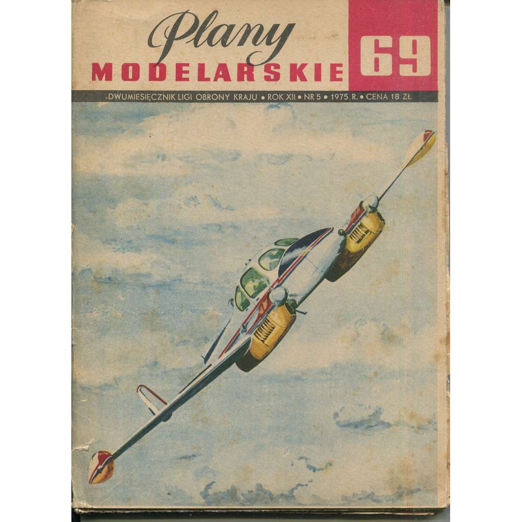 Plany modelarskie, roč. XII., č. 69/1975 [Modelářské plány - letadlo L-200 MORAVA; letectvo, letadla, modelářství, modely]