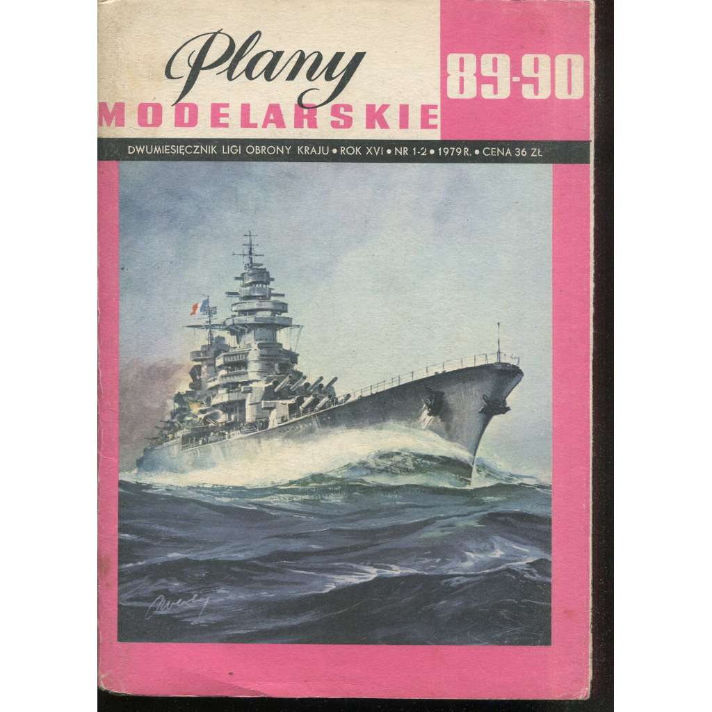 Plany modelarskie, roč. XVI., č. 89-90/1979 [Modelářské plány - loď RICHELIEU; letectvo, letadla, modelářství, modely]