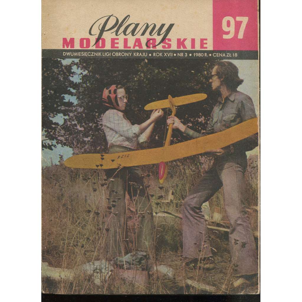 Plany modelarskie, roč. XVII., č. 97/1980 [Modelářské plány - letadlo Atomek 76, PIEGUSEK, APOLO 19; letectvo, letadla, modelářství, modely]