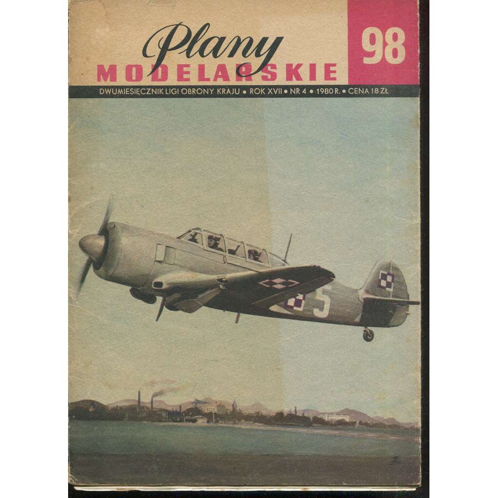 Plany modelarskie, roč. XVII., č. 98/1980 [Modelářské plány - letadlo JAK-11; letectvo, letadla, modelářství, modely]